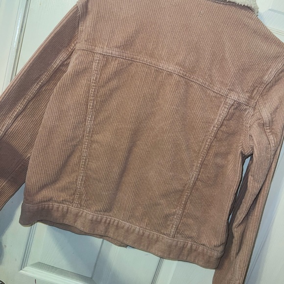 PacSun Pink and White Jean Jacket Corduroy Style - Picture 3 of 3